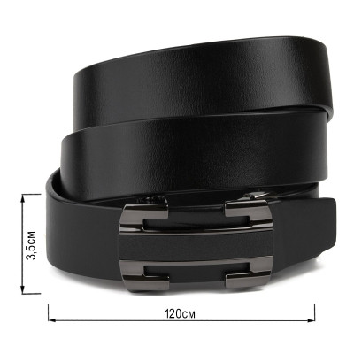 Ремень Vintage Мужской Черный (20262) Винница - изображение 3