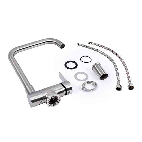 Змішувач складний нержавіючий під приховану мийку 40*50 та 50*50 Коломыя