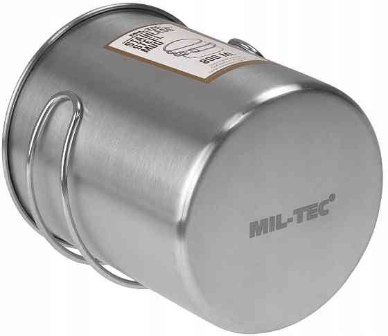 Туристична кружка зі складними ручками 800 мл Mil-Tec (14602800) Нержавіюча сталь Нововолинськ