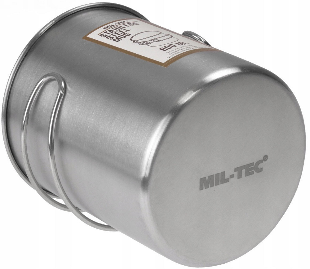 Туристична кружка зі складними ручками 800 мл Mil-Tec (14602800) Нержавіюча сталь Нововолинськ - фото 5