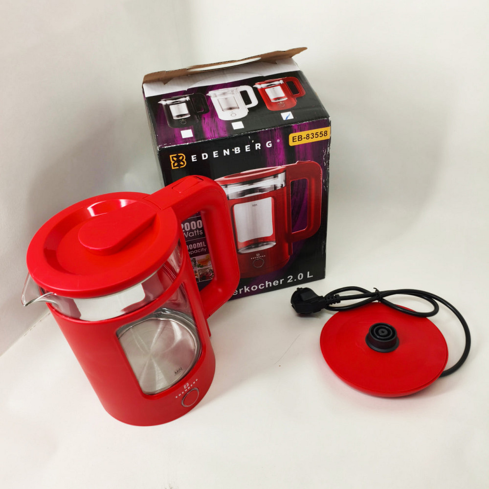 Электрический чайник с высокой мощностью Edenberg EB-83558 1500Вт 2Л, Красивый электрочайник LC-32 Львов - изображение 4