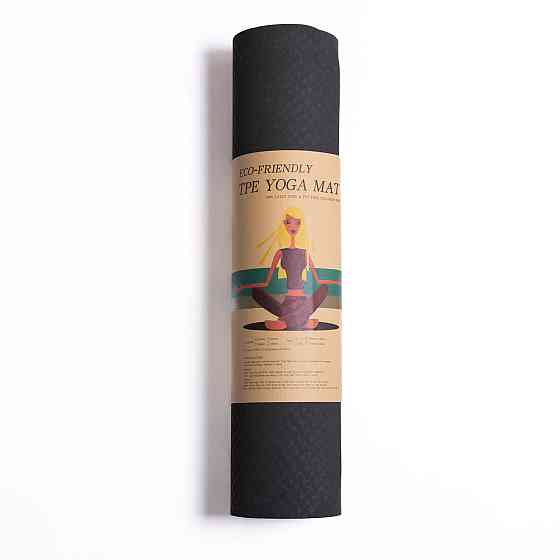 Килимок для йоги нековзкий 173×58 см Зелений HP-42-10GR Київ