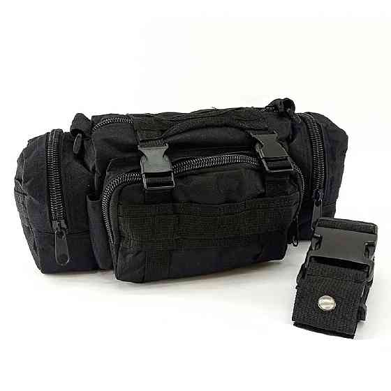 Сумка тактическая навесная черная Киев
