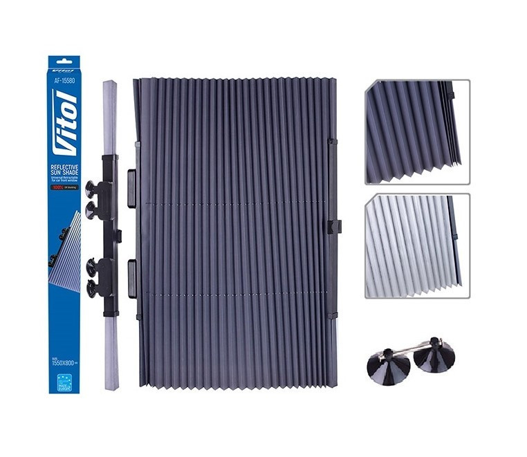 Шторка сонцезахисна "гармошка" 65х 155см AF-15565 Винница - изображение 1