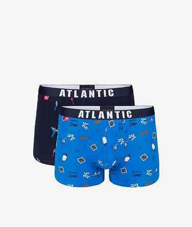 Набор мужских трусов боксерок из двух штук atlantic 003 атлантик Славута