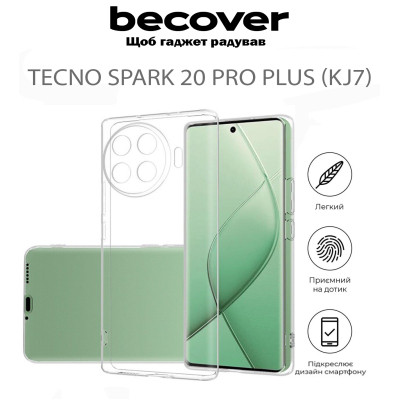 Чехол для мобильного телефона BeCover Tecno Spark 20 Pro Plus (KJ7) Transparancy (711759) Винница - изображение 4