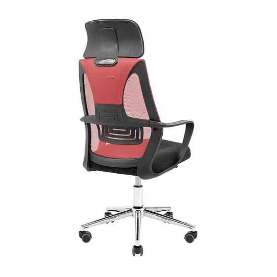 Офисное Кресло Руководителя Profi Piastra Хром Черно-красный Киев