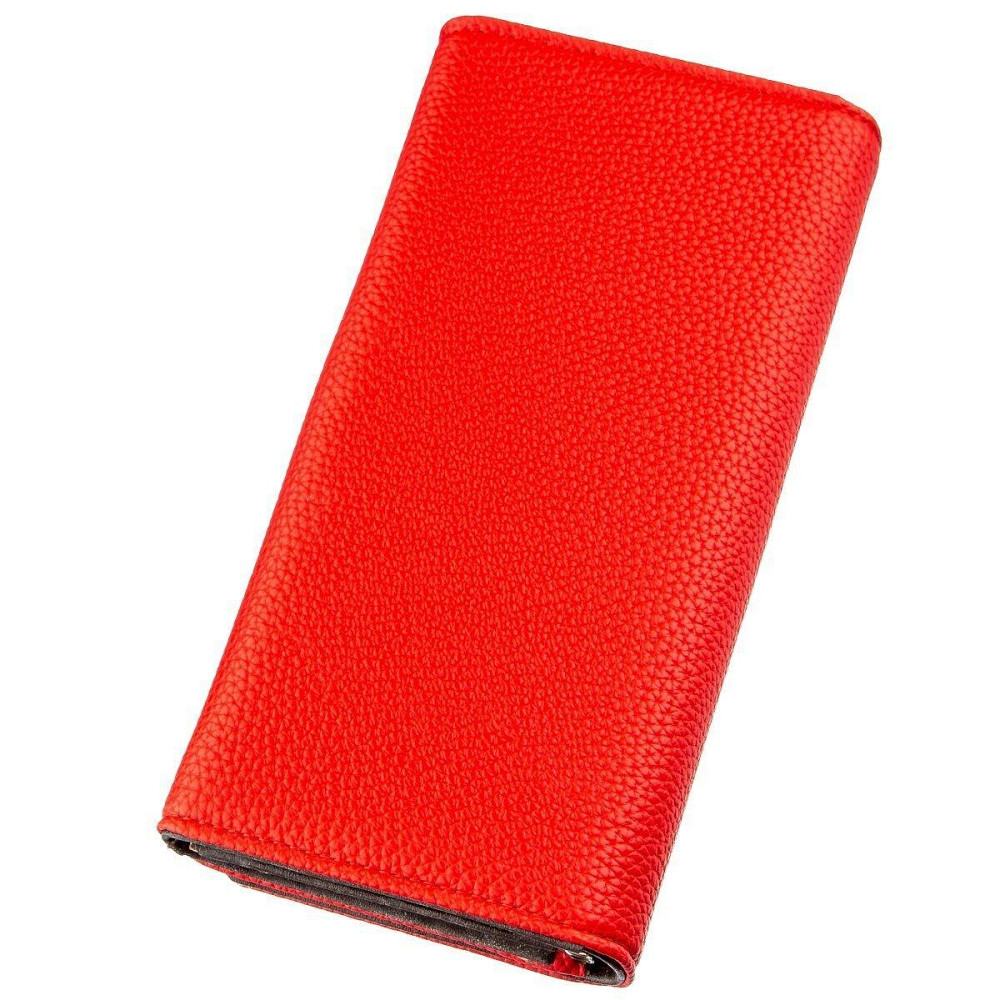 Гаманець жіночий з зернистою екокожі KIVI 19058 Червоний Київ - фото 2