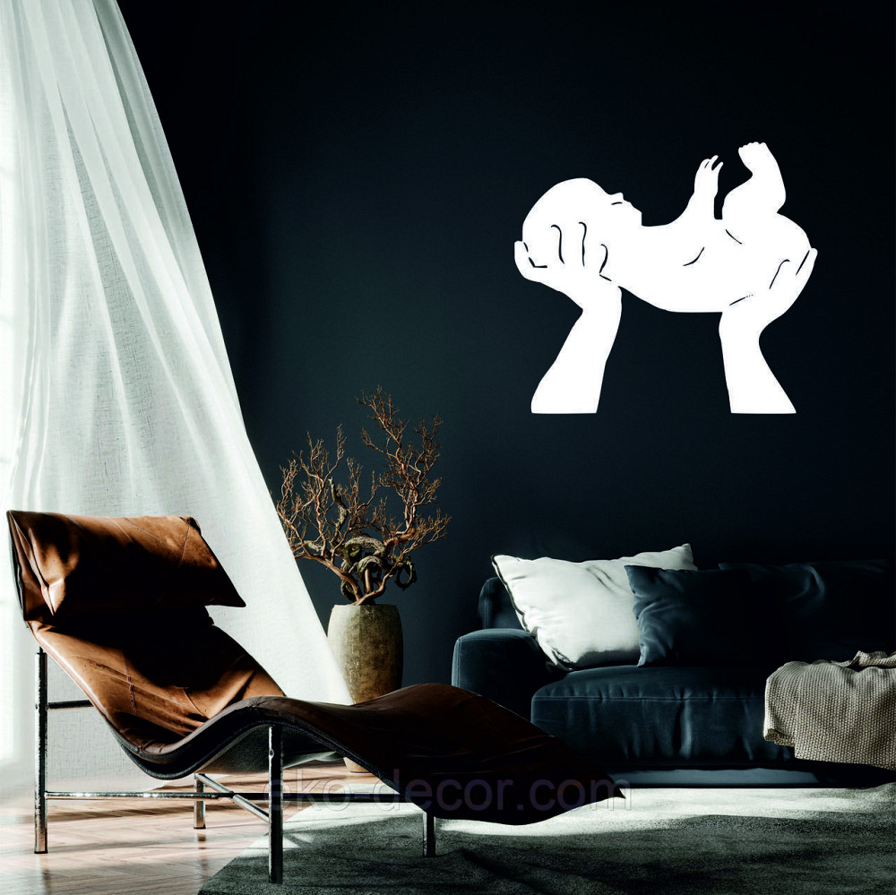 Декоративное настенное Панно «Дитя», Декор на стену 90*80 см, Белый Киев - изображение 1