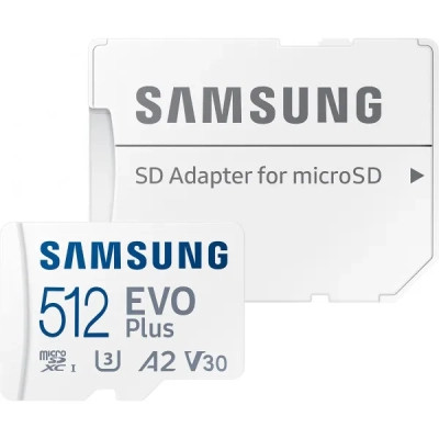 Карта памяти Samsung 512 GB microSDXC Class 10 UHS-I U3 V30 A2 EVO Plus+SD Adapte (MB-MC512SA/EU) Винница - изображение 5