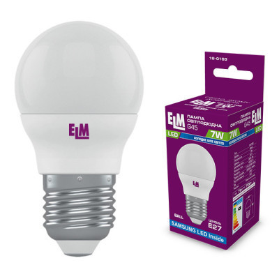 Лампочка ELM D45 7W PA10S E27 4000K (18-0163.) Вінниця - фото 1