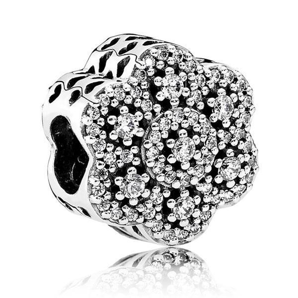 Срібна намистина Пандора  "Квітка" 791998CZ MasterSem Київ - фото 1