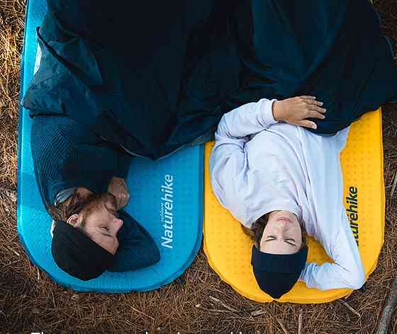 Килимок самонадувний Naturehike C034 NH19Q034-D, 30 мм, Розмір L, жовтий Киев