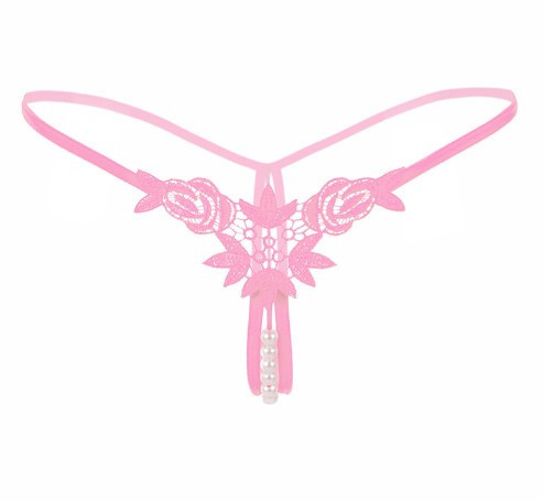 Трусики з перлинами та трояндами універсальний рожевий Київ - фото 1