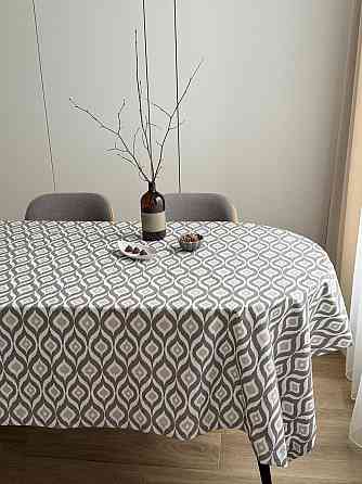 Ecotton Скатертина столова Ecotton DUCK 170х220 см водовідштовхувальна Абстракт сірий (27951/29 Киев