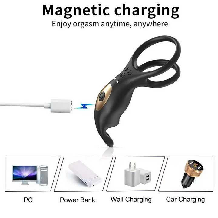 Смарт віброкольцо на пінис і мошоку Love Spouse "Rabbit" Вінниця - фото 13