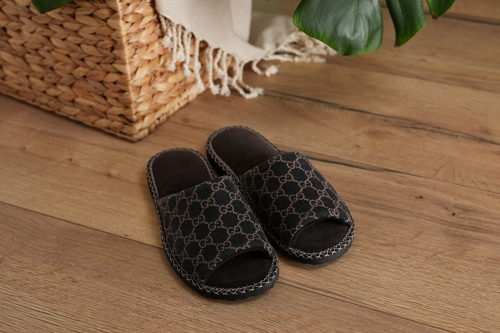 Відкриті капці Чоловічі, коричневі, GG, домашні капці Одеса - фото 12
