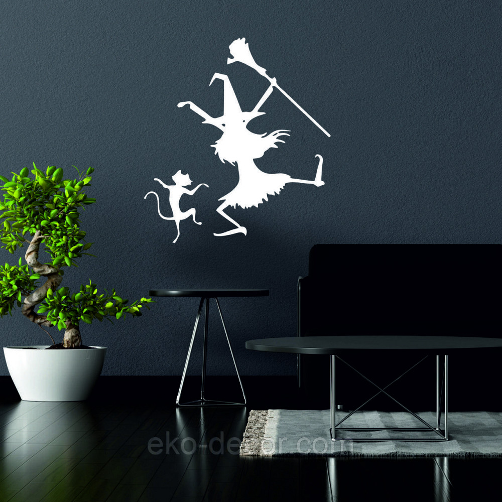 Декоративне настінне Панно «Ведьма», Декор на стіну 90*81 см, Білий Київ - фото 2