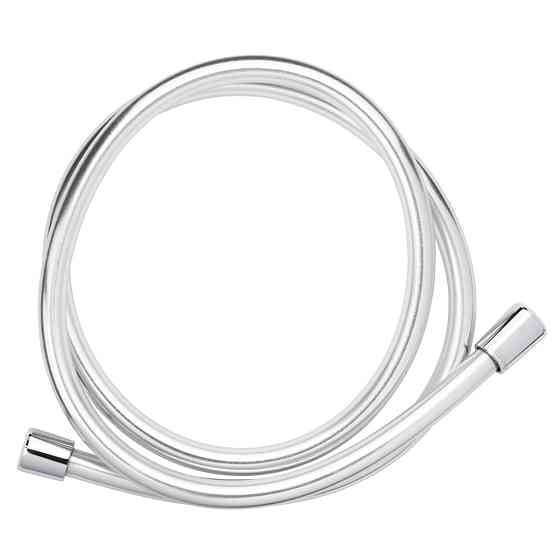 Corso Шланг для душа 1/2" ПВХ 3-х слойный с подшипником серебристый 150см CORSO XB-0133 (969161 Київ