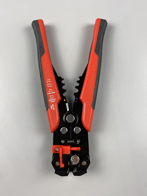 Професійні кліщі для зняття ізоляції, обрізки дротів та обтиску клем 205 мм Мукачево - фото 6