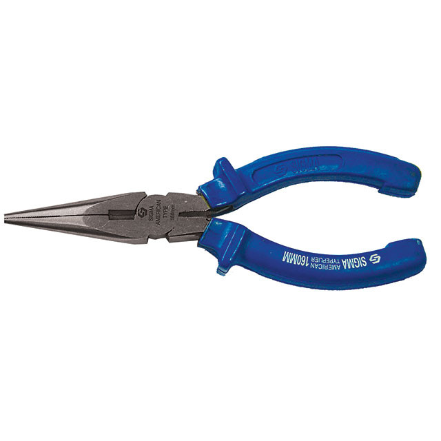 Sigma Длинногубцы прямые 200мм синие SIGMA (4357201) Коломыя - изображение 1