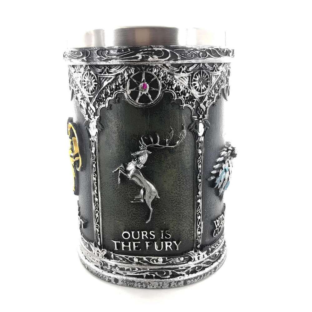 Кружка Игра престолов RESTEQ 600 мл — чашка Game of Thrones из нержавеющей стали и смолы Киев - изображение 5