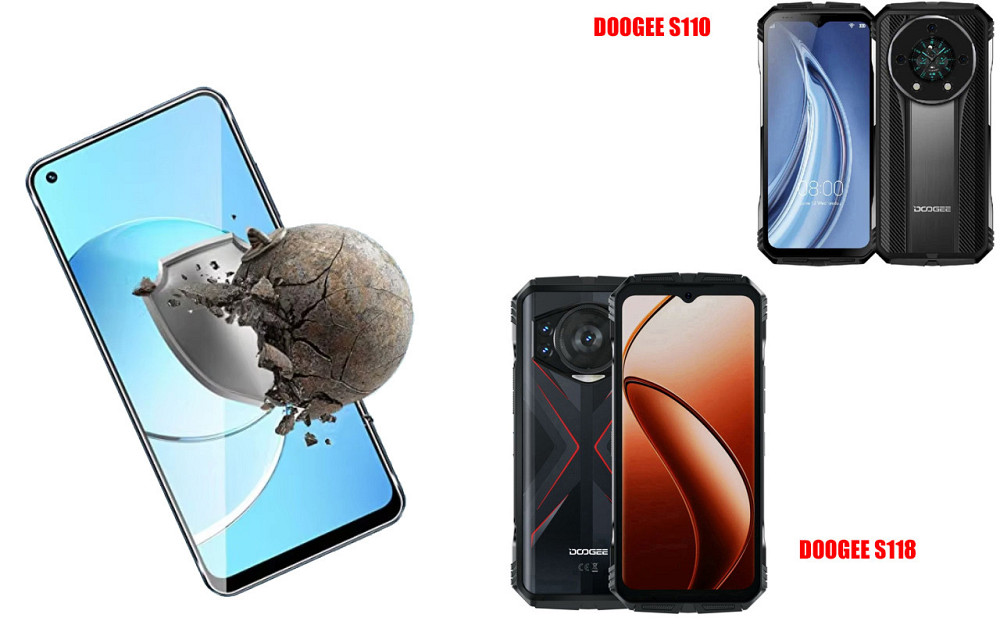 Защитное стекло DefenzoGlass для DOOGEE S110, DOOGEE S118 – двойная прочность Киев - изображение 2