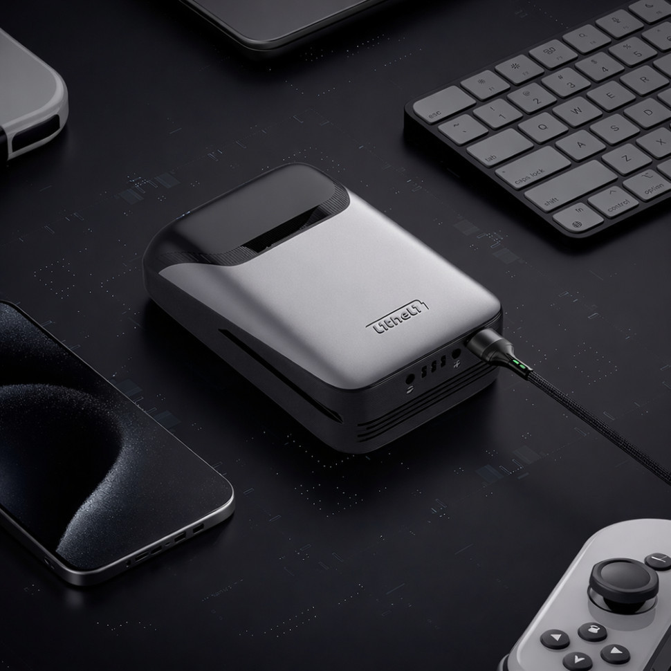 УМБ Litheli Power Bank 20000 mAh, 45 W, 4А, Fast Charge (U20BY04B) Киев - изображение 3