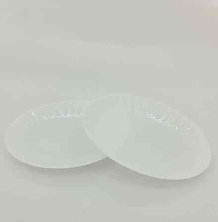 Одноразова тарілка склоподібна діаметр 205 мм біла (10 шт.) Харків