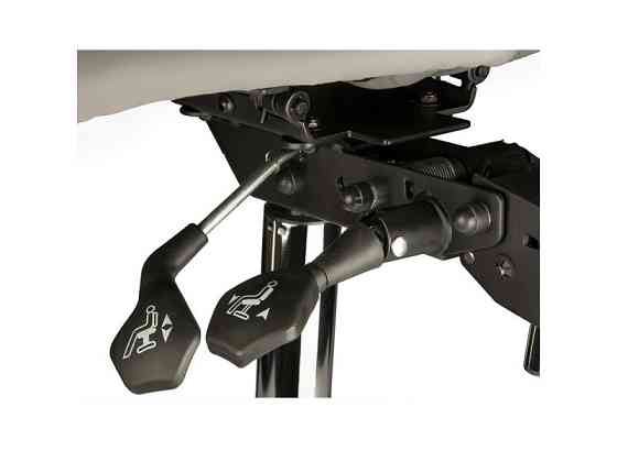 Стілець-сідло для майстра 4008, роздільне сидіння, 2 регулювання Білий Київ