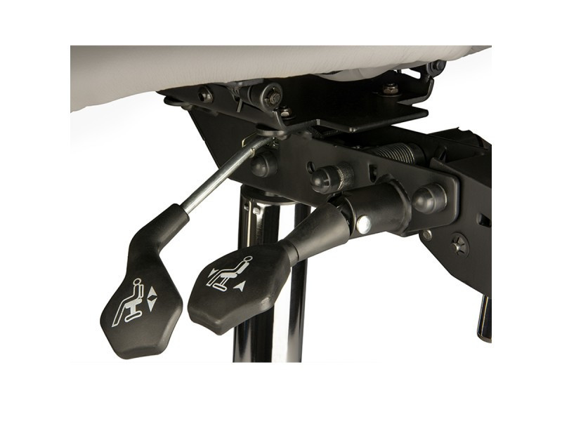 Стул-седло для мастера 4008, раздельное сиденье, 2 регулировки Белый Киев - изображение 6