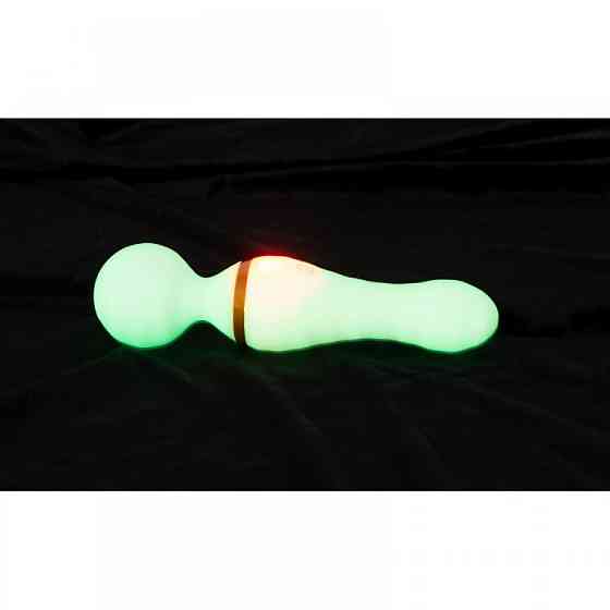 Вибратор микрофон рельефный You2Toys GITD Wand Vibrator, светится в темноте Sex Aura Киев