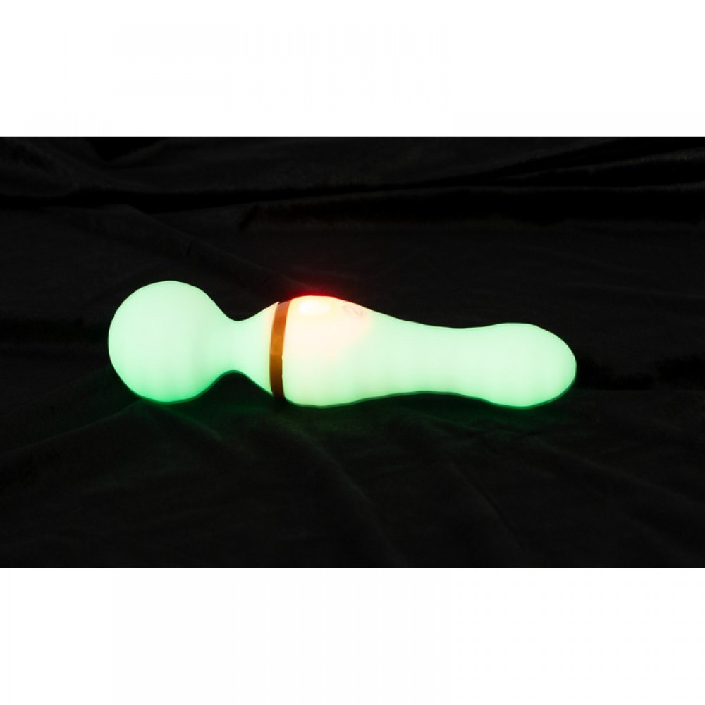 Вибратор микрофон рельефный You2Toys GITD Wand Vibrator, светится в темноте Sex Aura Киев - изображение 3