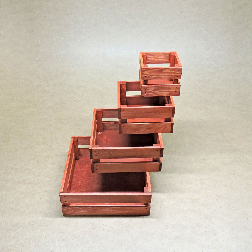 Набір коробів для зберігання "Мілена" 4шт корал Миколаїв - фото 2