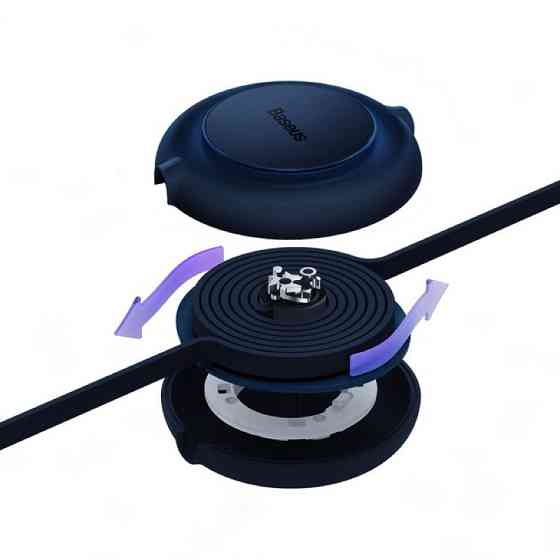 Кабель Baseus Bright Mirror 2 Series Retractable 3-in-1 Fast Charging  Data Cable USB to M+L+C 3.5A 1.1m Blue Київ