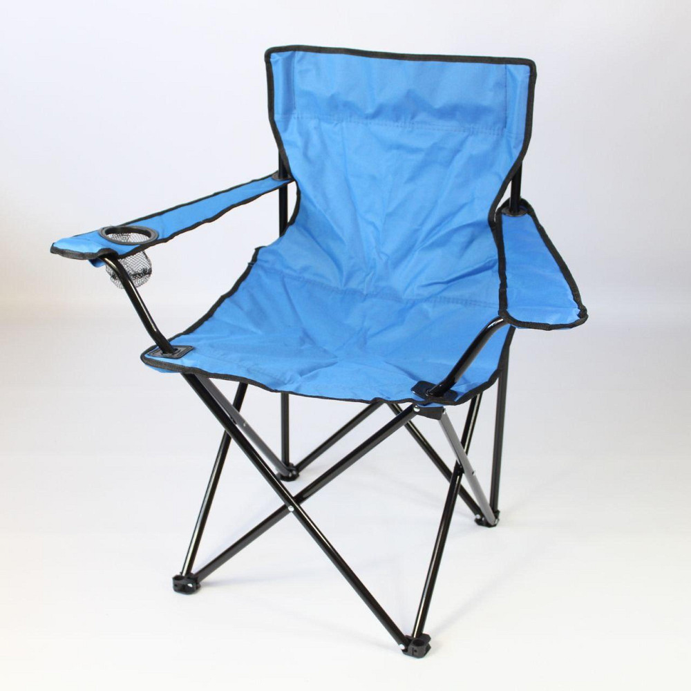 Складное кресло с чехлом до 100 кг , Синий / Раскладной стул для рыбалки / Туристический стул складной Киев - изображение 8