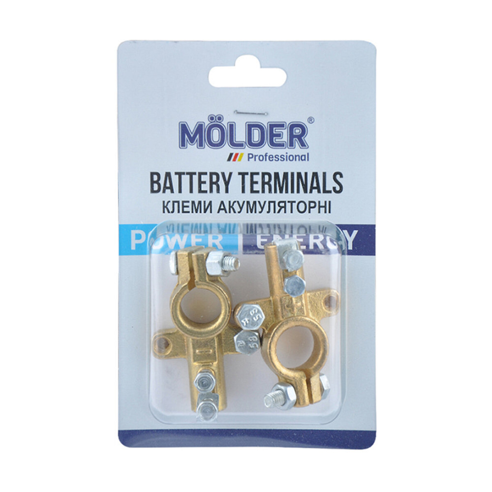 Клеми АКБ Molder посилена EURO, латунь 190гр Киев - изображение 1