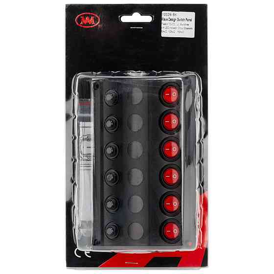 Панель на 6 переключателей Тайвань 10026-BK Черкассы