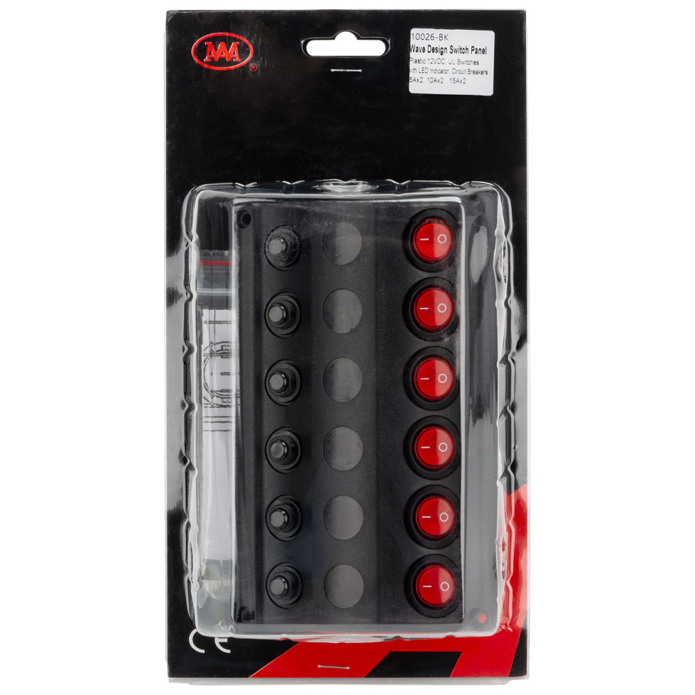Панель на 6 переключателей Тайвань 10026-BK Черкассы - изображение 3