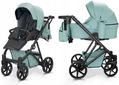 Дитяча коляска Mommo Royal 2w1 Wielofunkcyjny Mint Eko Skóra Київ