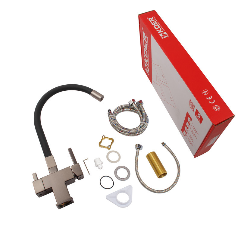 Смеситель для кухни Koer KB-72023-07 с выходом для питьевой воды (KR5010) Киев - изображение 8