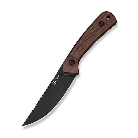 Нож фиксированный туристический Civvi Carveth (9,1 см) AEB-L / Wood дерево с чехлом Киев