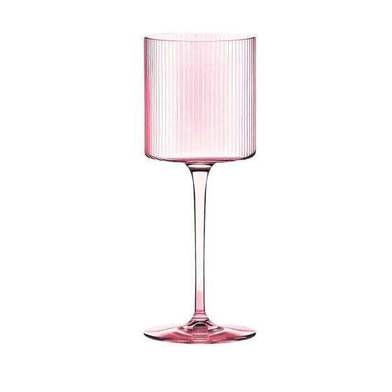 Бокал для вина 350 мл, 1 шт, многоразовый, пластиковый, прочный для вин и напитков прозрачно-розовый Каменец-Подольский