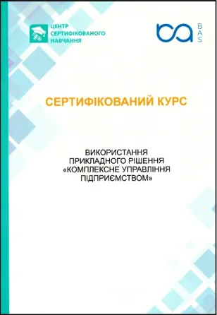 Сертифицированный курс Bas Куп: Комплексное управление предприятием Днепр