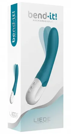 Вібратор точки G Liebe Bend It Rechargeable Ocean Blue, 10 режимів, дуже потужний, гнучкий стовбур Львів