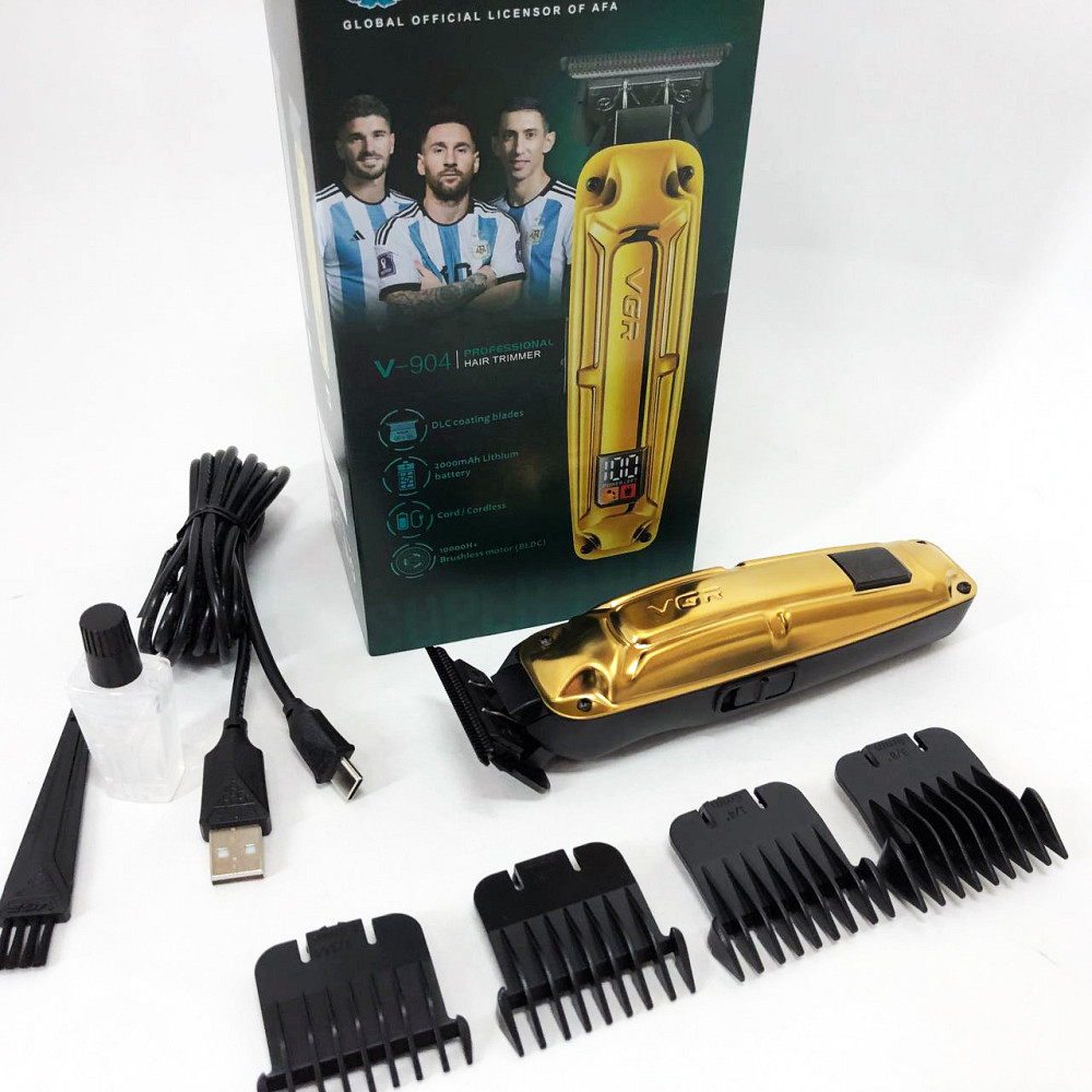 Професійна машинка для стрижки волосся на акумуляторі, Набір машинок для стрижки Тример скронь HE-32 Івано-Франківськ - фото 3