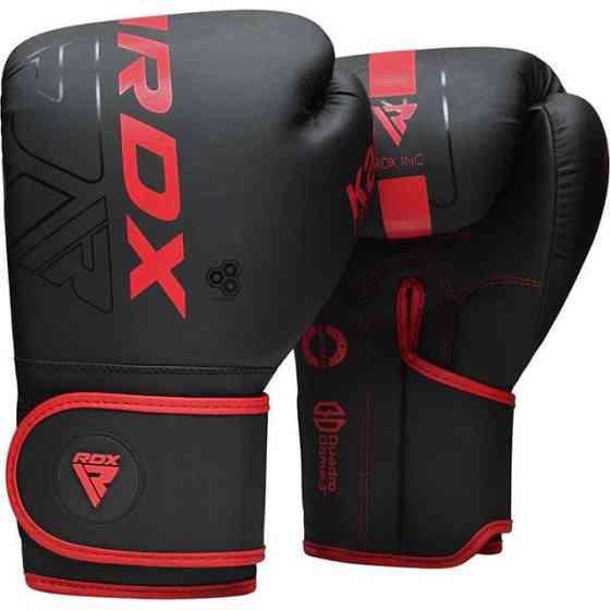 Боксерські рукавиці RDX F6 MATTE RED-6OZ (капа в комплекті) Кам'янське