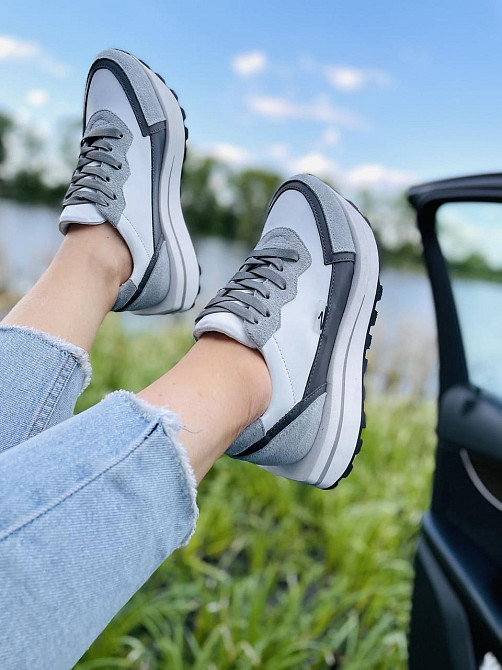 Olli Кросівки жіночі OLLI T-2-Атиа білий/сірий (весна-осінь, шкіра натуральна) (5042) Коломыя - изображение 3