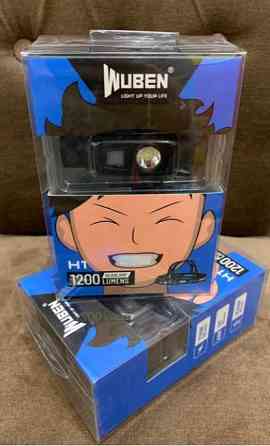 Налобний ліхтар Wuben H1 V2.0 1200лм з акумулятором Вінниця