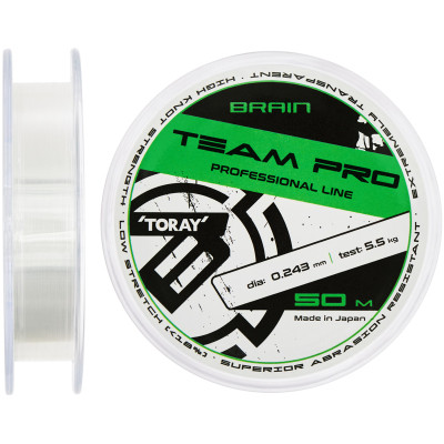 Волосінь Brain Team Pro 50m (clear) 0.243mm 5.5kg (1858.26.89) Вінниця - фото 1